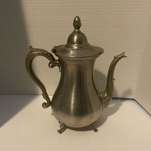 Preisner Pewter Coffee Pot 2061 • Vintage Hollowware • Made in USA • Teapot
